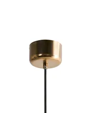 Pendellampa LOKY Metall Mässing/Beige_1024706