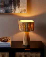 Table Lamp WELMEL Wicker Natural_899985