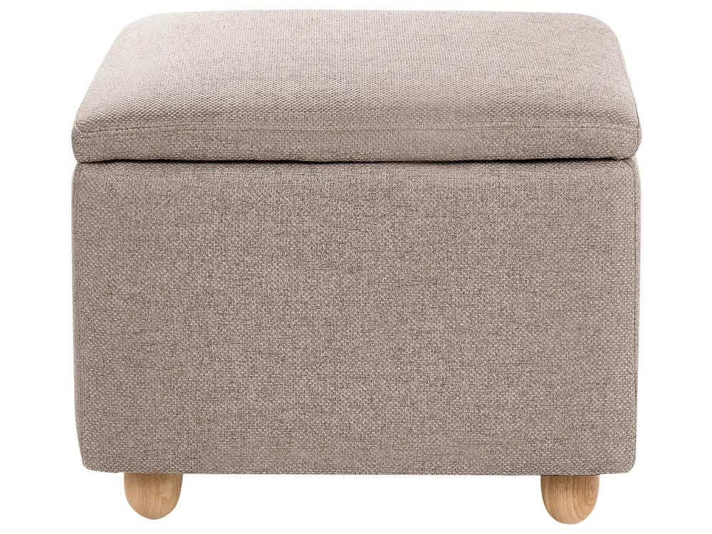 Storage Pouffe FERNDALE Fabric Beige_1056212