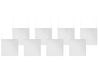 Set of 8 Garden Chair Cushions SASSARI PREMIUM 46 x 46 cm Off-White