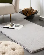 Faux Fur Rug MIRPUR Grey 80 x 150 cm_858840