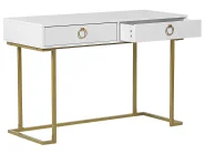 Konsolipöytä WESTPORT 115 cm 50 cm laatikoilla Valkoinen/kulta_802570