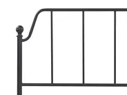 Bed Metal MAURESSAC 160 x 200 cm (EU King Size) Black_897382