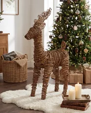 Christmas Decoration LED GRINDAVIK 97 cm Reindeer Natural_1015239