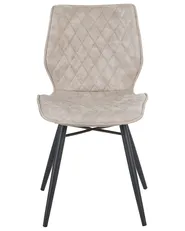 Set of 2 Dining Chairs LISLE Fabric Beige_724333