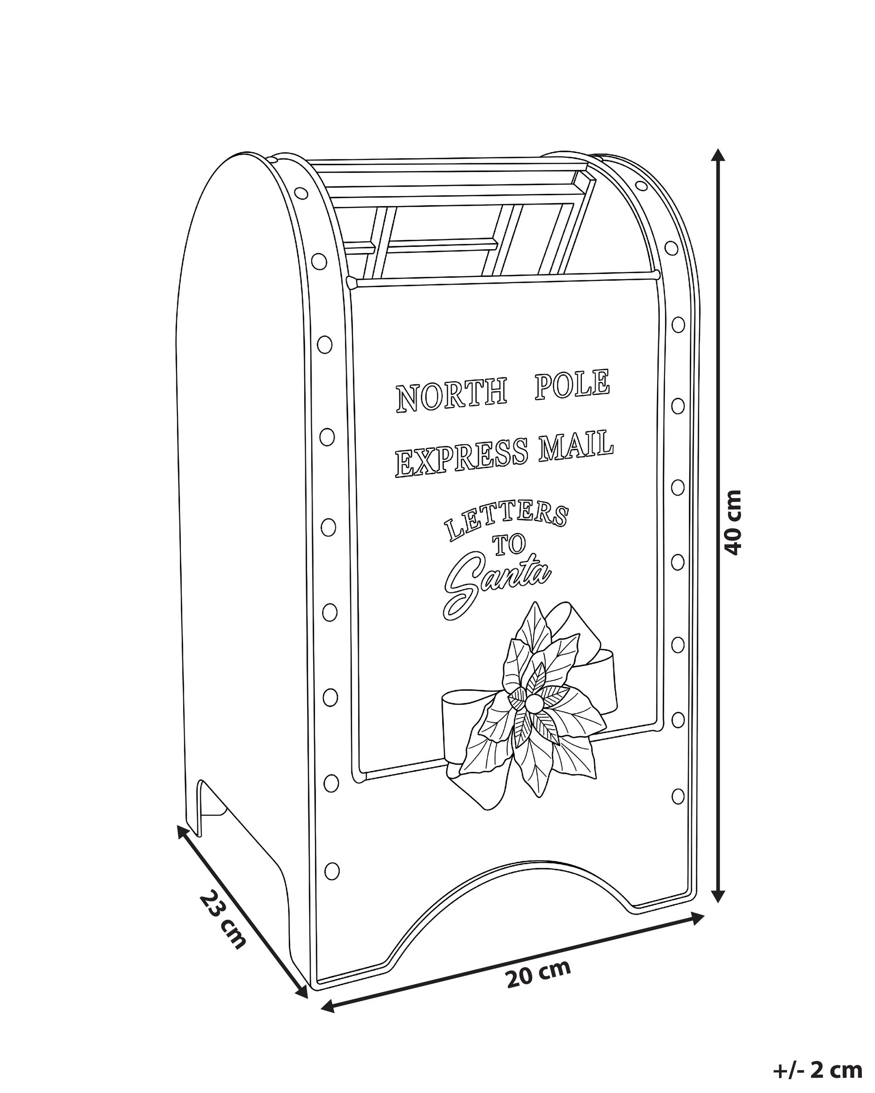 Santa Post Box MUHOS 40 cm Red_1173754