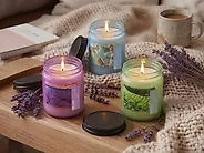 Doftljus 3-pack FRUITY BLOOM Sojavax Friska doftnoter Blommiga doftnoter_1184780