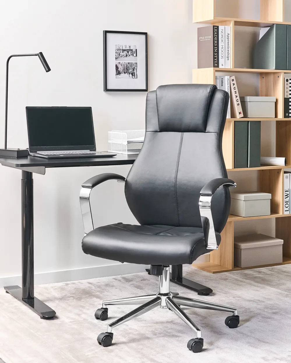 Executive Chair ADEPT Faux Leather Black
