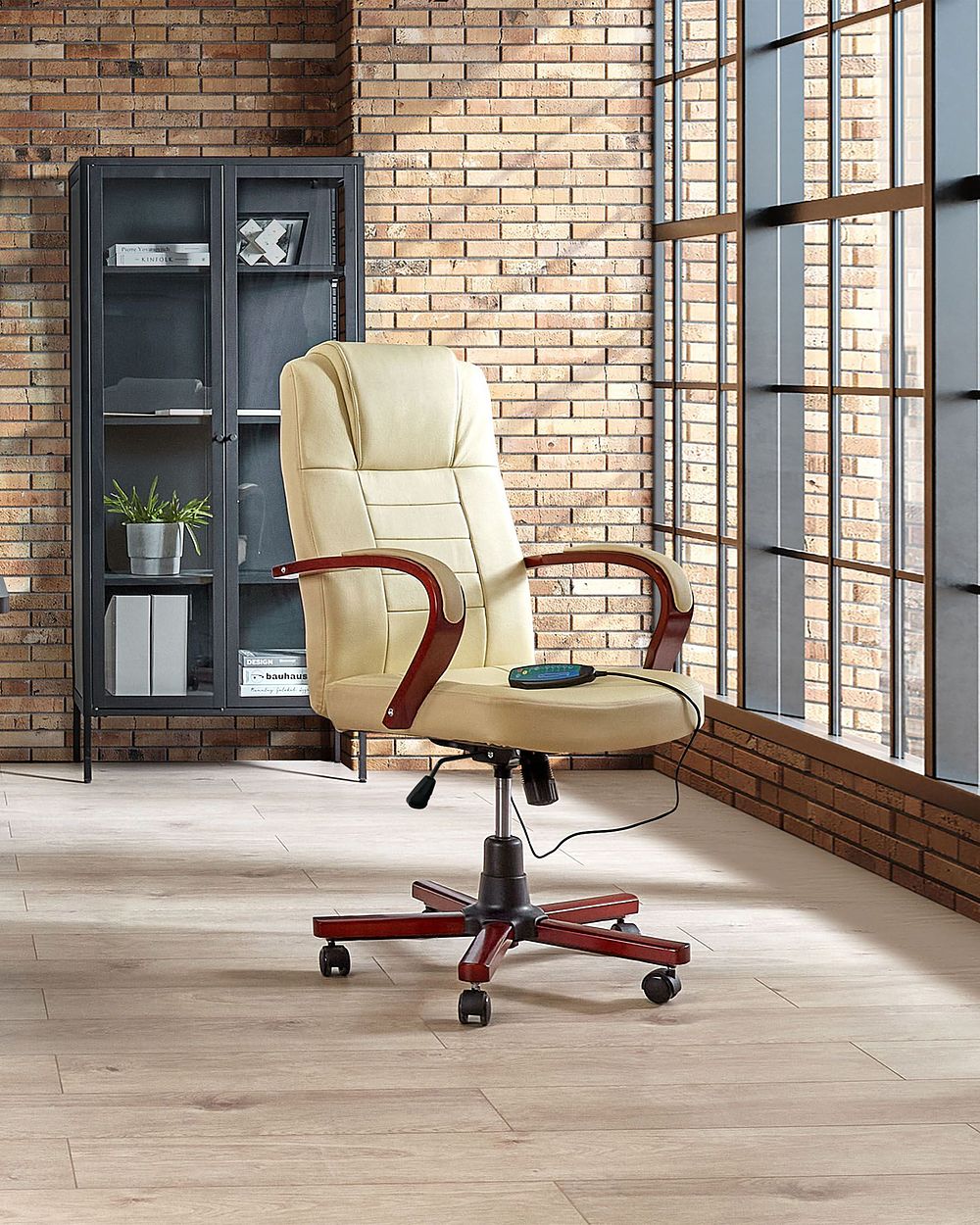 Massage Chair DIAMOND with Heating Leather Beige