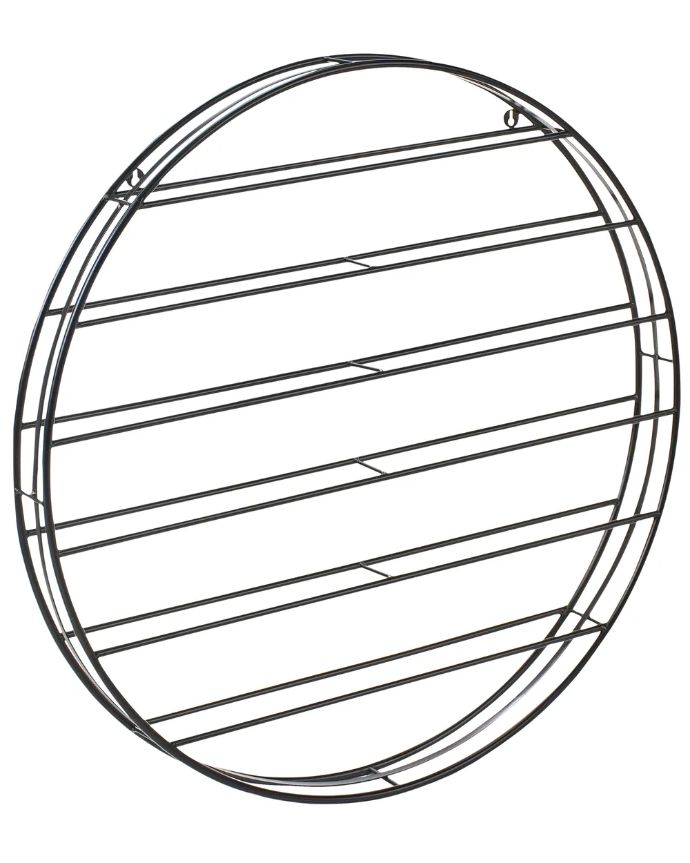 Wall Mounted Wine Rack ANNACOTTY Metal Black