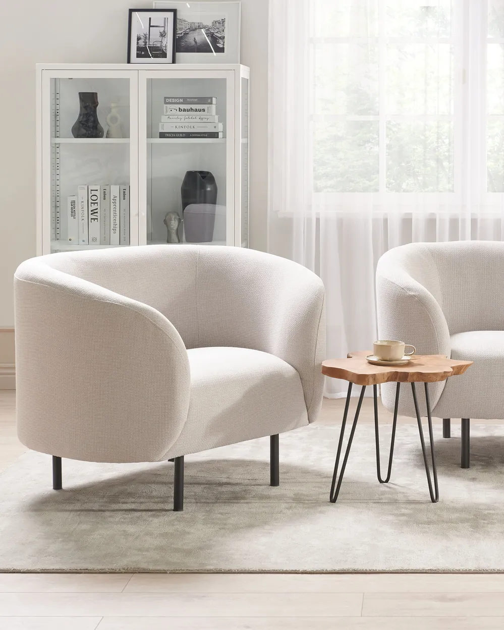 Armchair LOEN Fabric Light Beige_870413