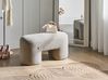 Upholstered Bench DECORAH Boucle Light Beige