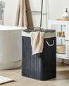 Laundry Basket KOMARI Bamboo Black 72 L