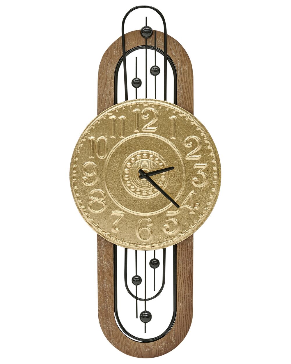 Wall Clock NOBELIUM 36 cm Metal Gold
