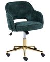 Desk Chair EMBER Chenille Dark Green