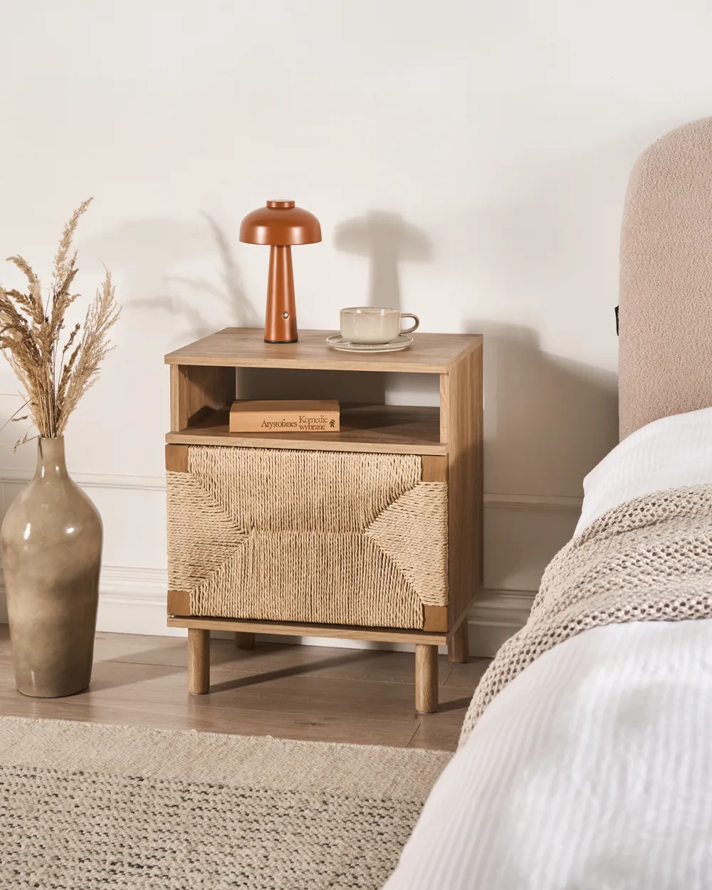 Bedside Table BONDI Light Brown