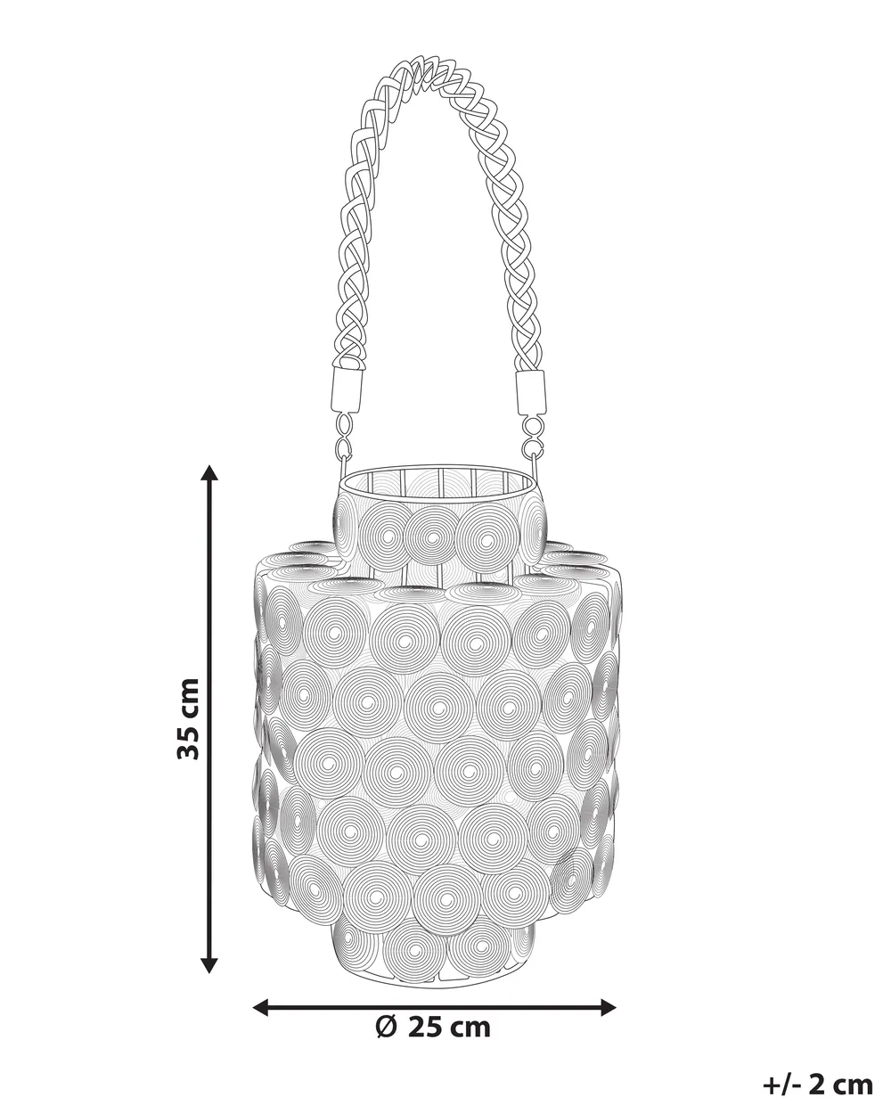 Lantern MMOJSTIR 35 cm Metal Black_1009053