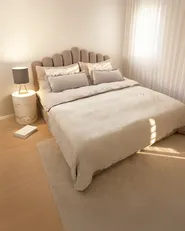 Bed Velvet VINCENNES 180 x 200 cm (EU Super King) Taupe_1031366