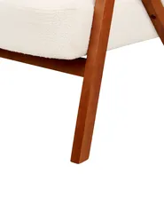 Fåtölj SKEI Bouclé Vit_909714