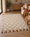 Rug HAJIPUR Beige 140 x 200 cm Cotton