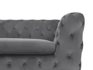 Sofa 3 Seater SOTRA Velvet Grey_727264