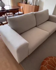 Sofa 3 Seater NIVALA Fabric Light Beige_998039