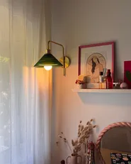Set of 2 Wall Lamps SUMPUL Metal Gold_1163718