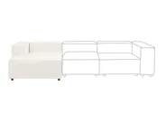 Högervänd schäslong ARDAL Bouclé Off-White_908220