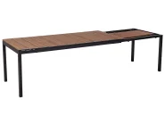 Utdragbart trädgårdsmatbord TOFANE 198/248 cm 90 cm Brun_928671
