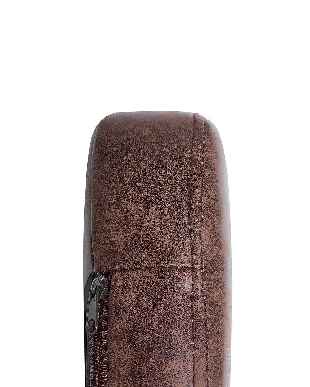 Dining Chair YORKVILLE Faux Leather Dark Brown_1078901