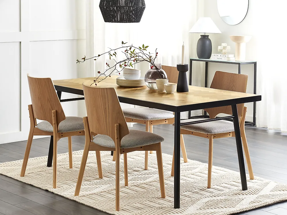 Dining Table IVORIE Light Ash Wood 180 cm 90 cm_1184068