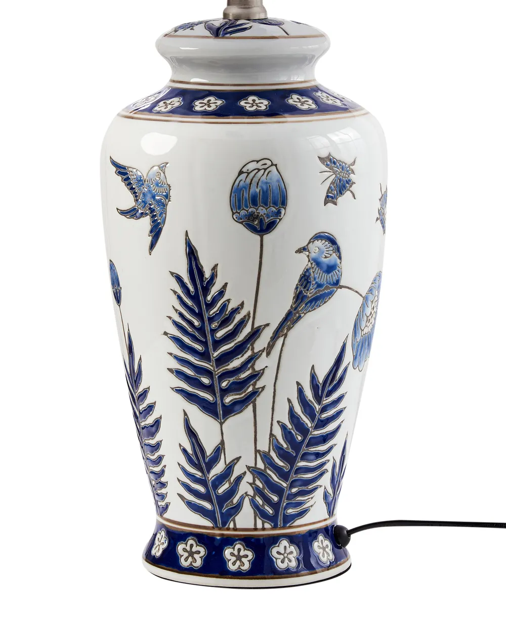 Table Lamp BIJELA Porcelain White/ Blue_980604