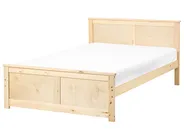 Bed DAUPHIN Pine Wood Light Brown 120 x 200 cm (EU Small Double)_1059817