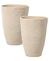 Kukkaruukkusetti 2 kpl CAMIA 43 cm Beige