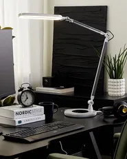 LED Desk Lamp GRUS with Dimmer Metal Silver_855129