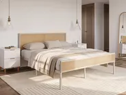 Sänky Polyrottinki AVANTON 160 x 200 cm Beige_1116781