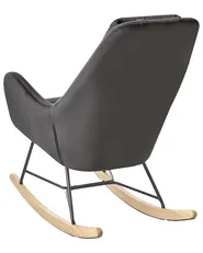 Rocking Chair ARRIE Velvet Dark Grey_745353