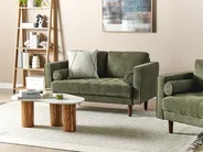 Sofa 2 Seater NURMO Fabric Dark Green_896012