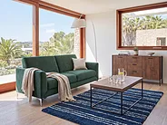 Sofa 3 Seater FENES Velvet Dark Green_1149358