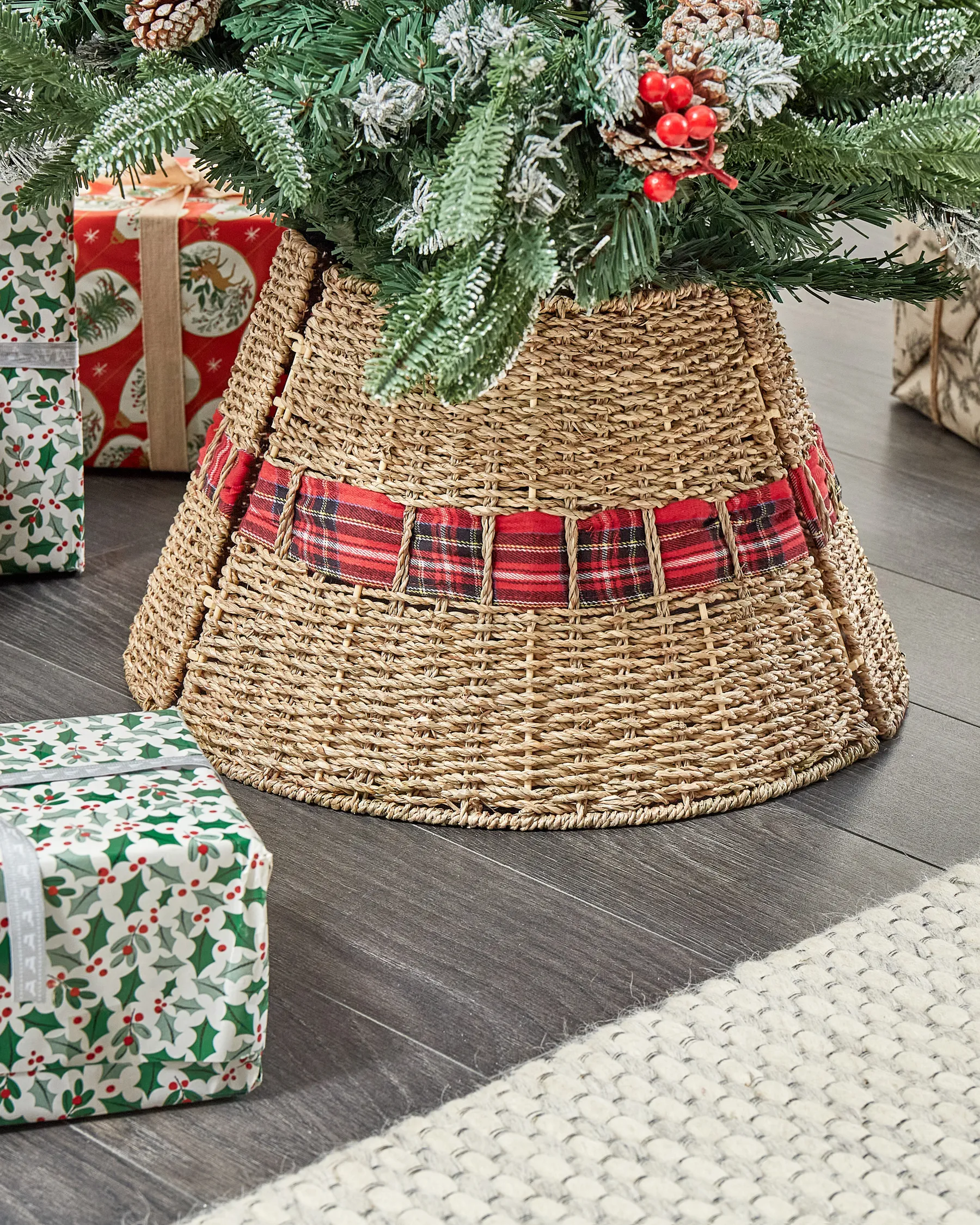 Christmas Tree Collar MARCHE 45 cm Seagrass Natural_880217
