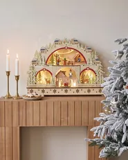 Christmas Decoration LED SELURA 30 cm Light Brown_1016960