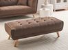 Ottoman HABO Fabric Dark Brown