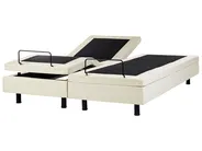 Adjustable Bed without Headboard Fabric DUKE II 180 x 200 cm (EU Super King) Beige_988279