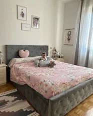 Ottoman Bed AMIENS Velvet Grey 180 x 200 cm (EU Super King)_929931