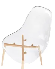 Set of 4 Dining Chairs TAKILMA Transparent_949024
