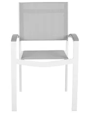 Set of 4 Garden Chairs PERETA Metal Grey_738740