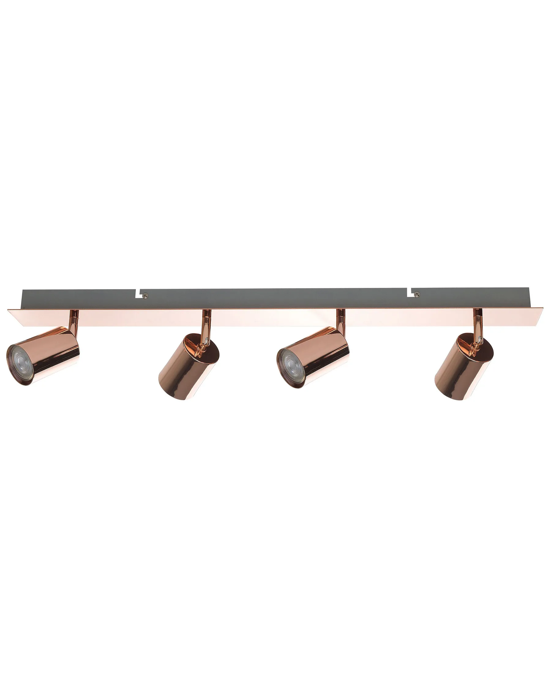 Spotlampe med 4 lys TIGRIS Justerbar Metall Kobber_726579