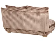 Sofa Bed 2 Seater ABISKO Corduroy Light Brown_1031103