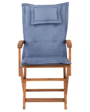 Garden Chair MAUI Acacia Wood Blue_755760