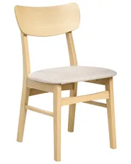 Ruokatuolisetti 2 kpl ANOKA puu Vaaleanruskea/beige_1006347